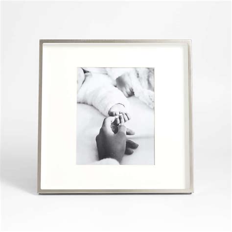 Brushed Silver 8x10 Frame + Reviews | Crate & Barrel