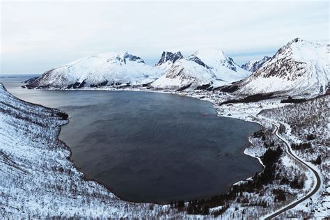 Drone shot snowy mountains Norway | Premium Photo - rawpixel