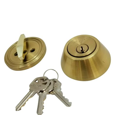 New DeadBolt Lock Entry Keyed Cylinder 3 Key Exterior Interior Kw1 ...