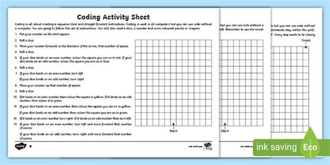 Printable Coding Worksheets - Albert Smith's English Worksheets