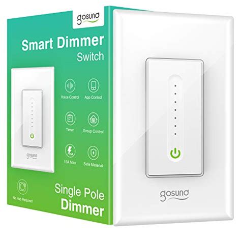 Gosund Smart Dimmer Switch, Smart WiFi Light Switch Works with Alexa Google Home, with Remote ...