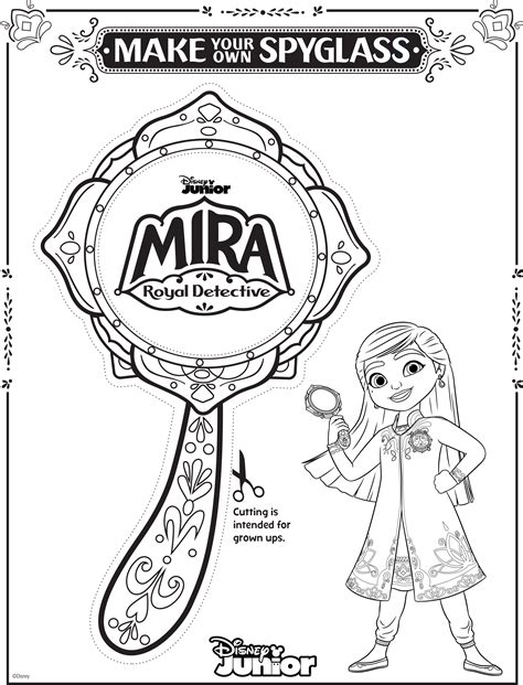 Enjoy These Three Mira, Royal Detective Coloring Sheets! | Disney News