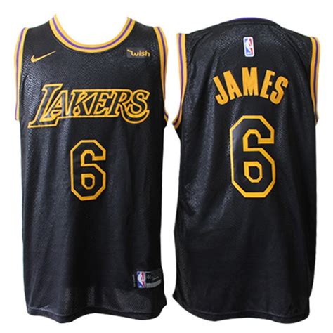 Camiseta LeBron James #6 Los Angeles Lakers 19/20 Negro City Edition ⋆ ...