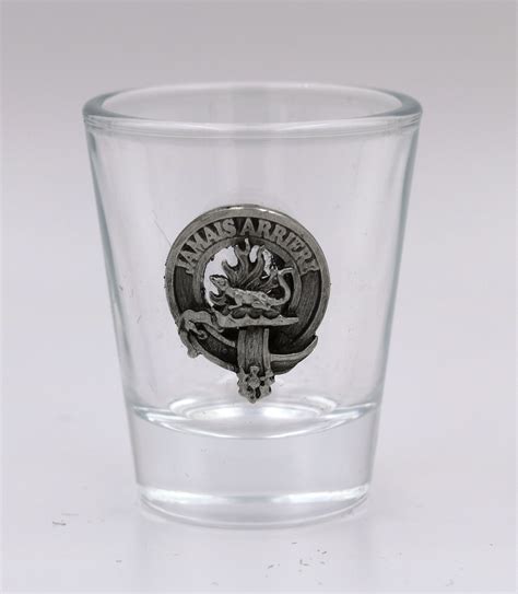 Douglas Clan Crest Shot Glass - Grandfather Scottish