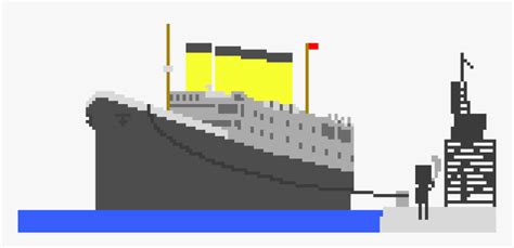 Transparent Titanic Png - Titanic Pixel Art, Png Download , Transparent ...