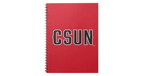 CSUN Logo on Red Notebook | Zazzle