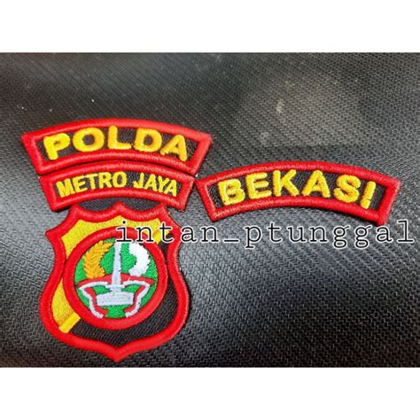 Jual Logo Polda Metro Jaya dan Bekasi timbul | Shopee Indonesia