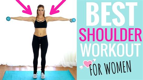 💪BEST Shoulder Workout for Women | 10-min. Tank Top Arms Workout w/ Dumbbells!💪 - YouTube