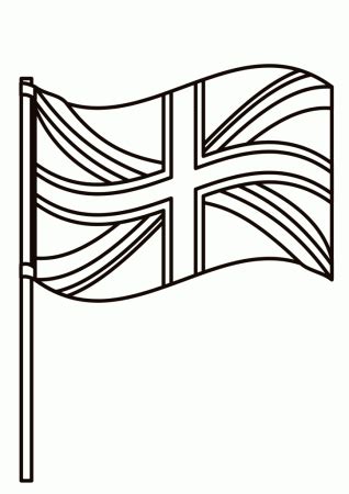 British Flag Coloring Page For Kids Great Britain Printable Coloring ...