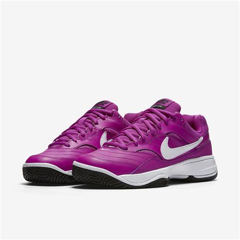 Nike Womens Court Lite Tennis Shoes - Violet/Black - Tennisnuts.com