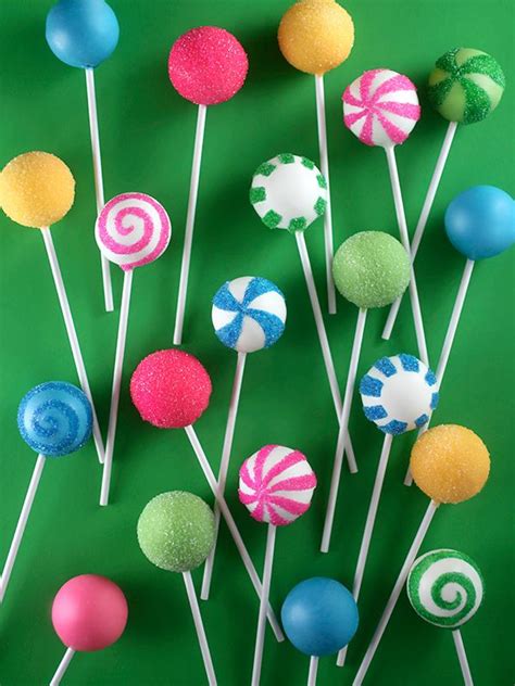 Candy Cake Pops | Birthday cake pops, Candy theme birthday party, Candyland cake