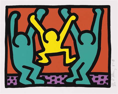 Keith Haring, Pop Shop I (Plate 2), from the Pop Shop I Portfolio, 1987, Silkscreen (S)