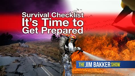 Survival Checklist: It’s Time to Get Prepared - YouTube