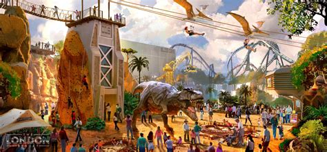 New London Resort theme park reveals dinosaur land - with rollercoaster ...