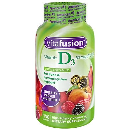 Vitafusion Vitamin D3 Gummy Vitamins | Walgreens