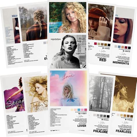 Taylor Swift Album Ranking For On Covers: Least To Most Aesthetic