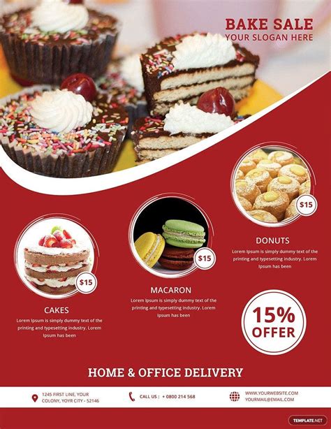 Cake Sale Flyer Template