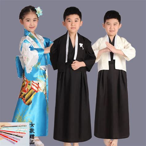 Children Men and Women Japan Warrior Costume Costume Stage Performance Traditional Costume-in ...