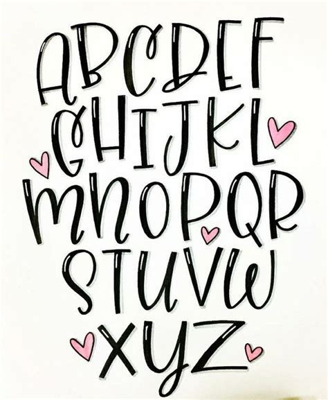 Pin by Kells on Lettering | Hand lettering alphabet fonts, Hand ...