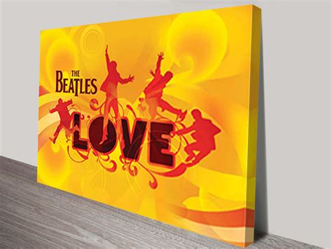 Beatles Love Album Pop Art Print on Canvas Brisbane Australia