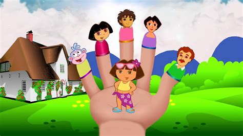 Dora The Explorer Finger Family Nursery Rhymes with Lyrics - YouTube