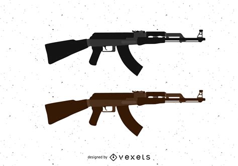 Ak47 Machine Gun Vector Vector Download