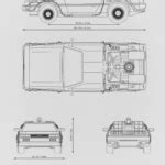 DeLorean Blueprints - Download free blueprint for 3D modeling