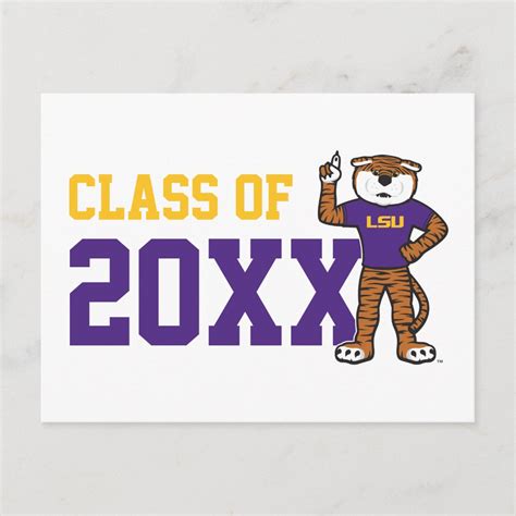 LSU | Mike The Tiger - Class Of Postcard | Zazzle