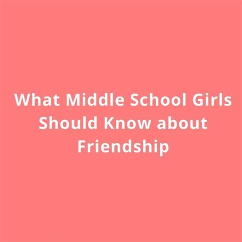 10 truths middle schoolers should know – Artofit