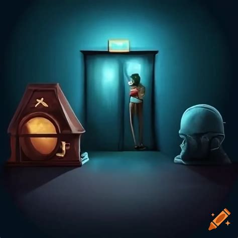 Game escape room promotional image on Craiyon