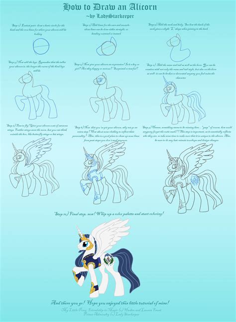 Tutorial: How to Draw an Alicorn by MissSeaShanty on DeviantArt