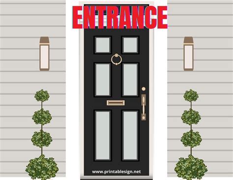 Main Entrance Signs Printable | FREE Download | Printable signs free ...