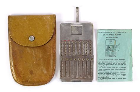 Купить Винтажные калькуляторы 1940s/50s Tasco Pocket Arithmometer ...