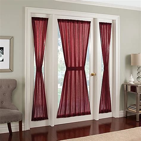 Crushed Voile Rod Pocket Side Light Window Curtain Panel - Bed Bath ...