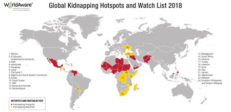 International Travel: Global Kidnapping Hotspots