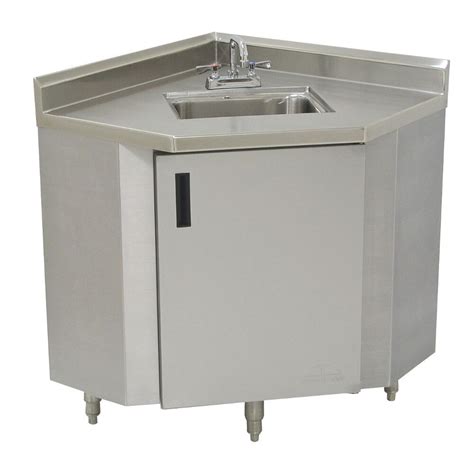 Advance Tabco SHK-2441 Stainless Steel Corner Sink Cabinet - 24" Width