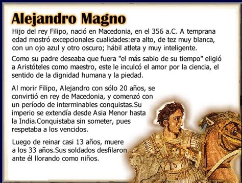 Biografias: Alejandro Magno Biografia de