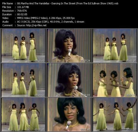 Martha And The Vandellas «Dancing In The Street (From The Ed Sullivan Show 1965)» VOB File