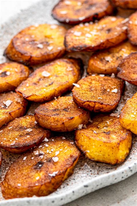 Pan Fried Plantains with Sea Salt - Flip Flop Foodies