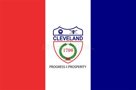 Flag of Cleveland in United States Stock Vector - Illustration of flag ...