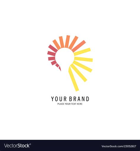 Abstract lamp logo Royalty Free Vector Image - VectorStock