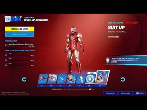 Full Fortnite Chapter 2 Season 4 Battle Pass Overview! All Battle Pass ...