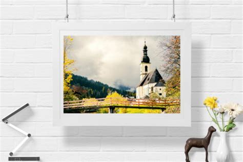 Old Church - Wall Art - Nature View Graphic by BVR Presets Store · Creative Fabrica