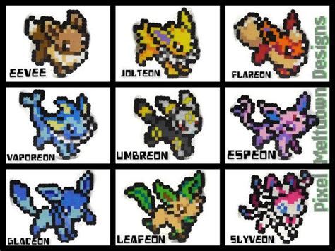 The Best 23 Cute Pixel Art Pokemon Eevee Evolutions - changetooninterests