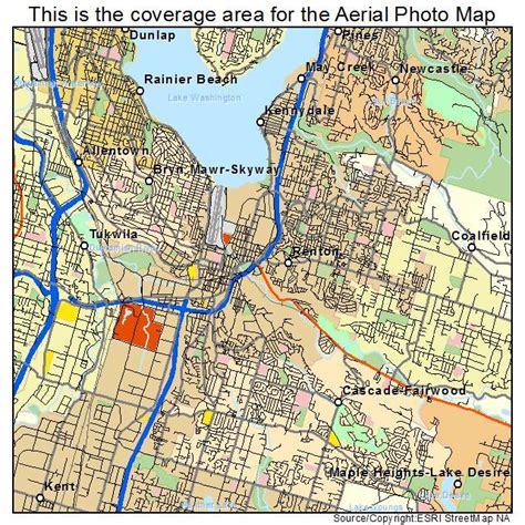 Aerial Photography Map of Renton, WA Washington