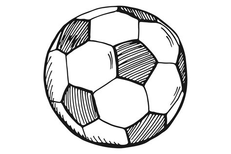 Soccer Ball Sketch. Football Symbol. Spo Graphic by onyxproj · Creative ...