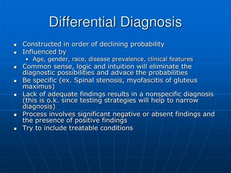 PPT - Differential Diagnosis PowerPoint Presentation, free download ...