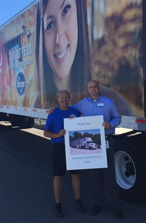 Kroger recognizes those who deliver the goods, during National Truck ...