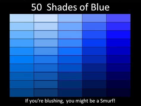 All Shades Of Blue Awesome 50 Shades Of Blue – Picture Wit | Paint shades, Shades of blue, Blue ...