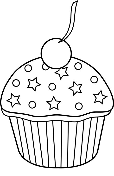 Free Cupcake Outline, Download Free Cupcake Outline png images, Free ClipArts on Clipart Library